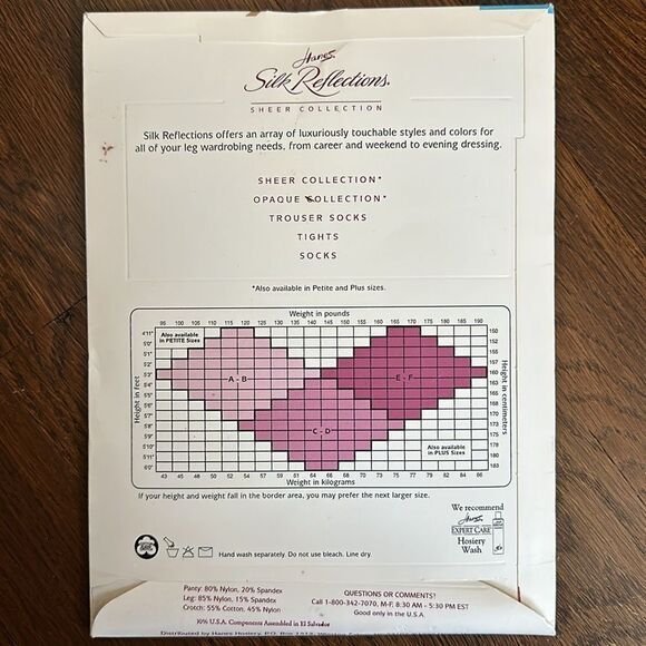 Vintage 1996 Hanes Silk Reflections control top sandalfoot pantyhose - Picture 3 of 5